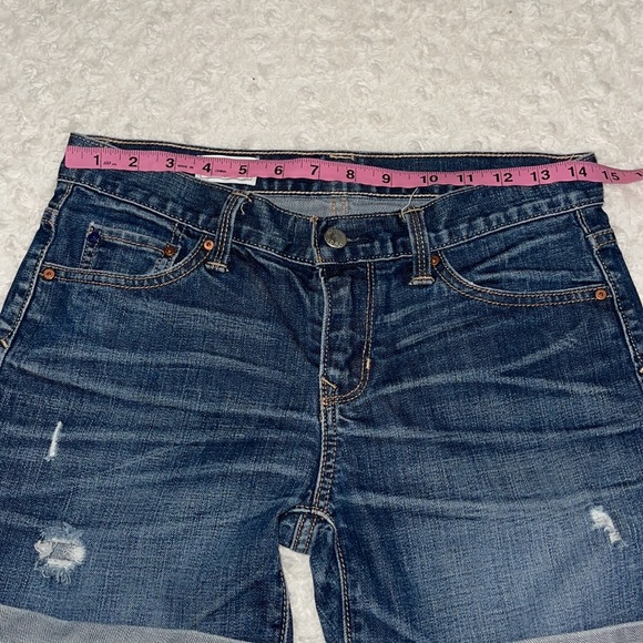 GAP 1969 SEXY BOYFRIEND SHORTS size 24 in Fleut Wash slightly distressed. EUC - Picture 10 of 14